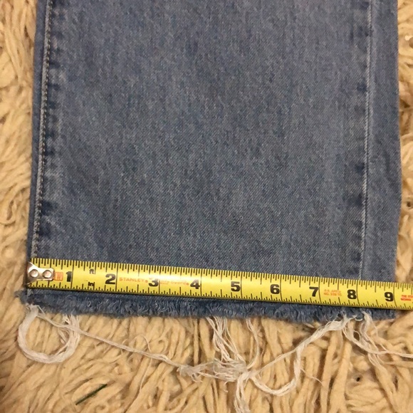 Levi’s High Waisted Straight Raw Hem Jeans-Sz 25 - Picture 6 of 16